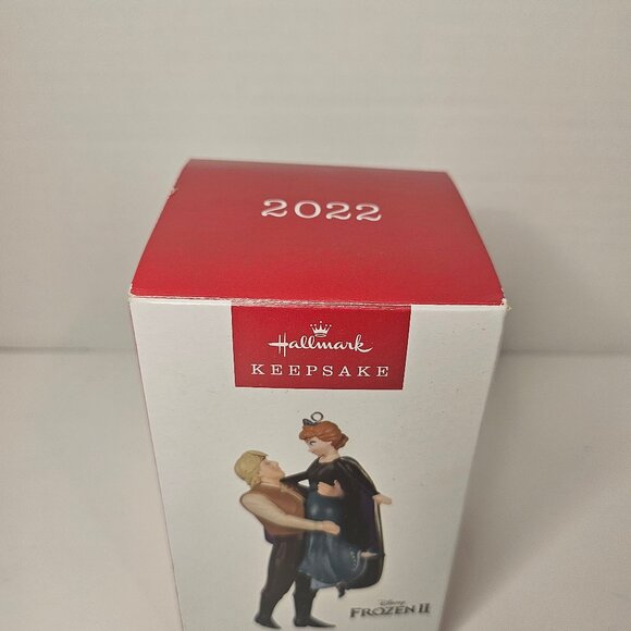 2022 Hallmark Keepsake Anna and Kristoff Disney Frozen 2 Christmas Tree Ornament - Picture 3 of 8